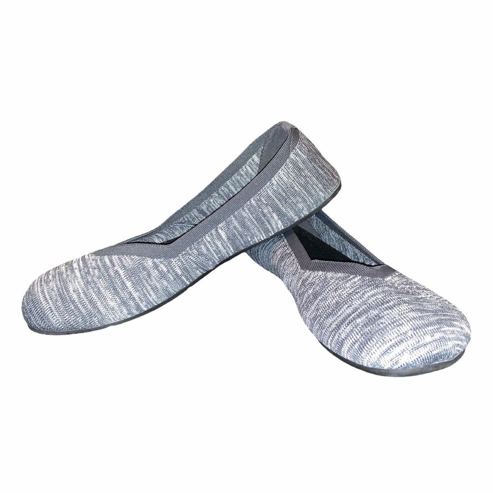 Xero Shoes Phoenix Grey Knit Womens 9.5 Barefoot Comfort Flats Minimalist Ballet